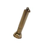 A VINTAGE 9CT GOLD CIGAR PUNCH Cylindrical propelling form of plain design, hallmarked Birmingham,