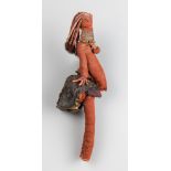 A 20TH CENTURY BENIN DOLL, WEST AFRICA. Probably a voodoo or fertility doll. Made of cloth, leather,