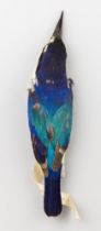 A LATE 19TH CENTURY TAXIDERMY STUDY SKIN OF A FOREST KINGFISHER (TODIRAMPHUS MACLEAYII). Male