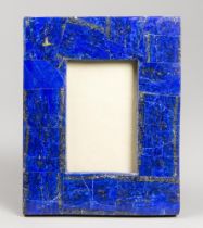 A MADANI LAPIS LAZULI PICTURE FRAME. Top grade Lapis Lazuli Tumble, made from what is known as