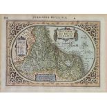 AN 18TH CENTURY COPPER ENGRAVING AND HAND COLOURED MAP OF GERMANY, CIRCA 1780 A small 18th Century