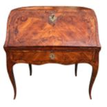 ATTRIBUTED TO FRANÇOIS AND PIERRE GARNIER, AN 18TH CENTURY FRENCH LOUIS XV TULIPWOOD AND INLAID WRI