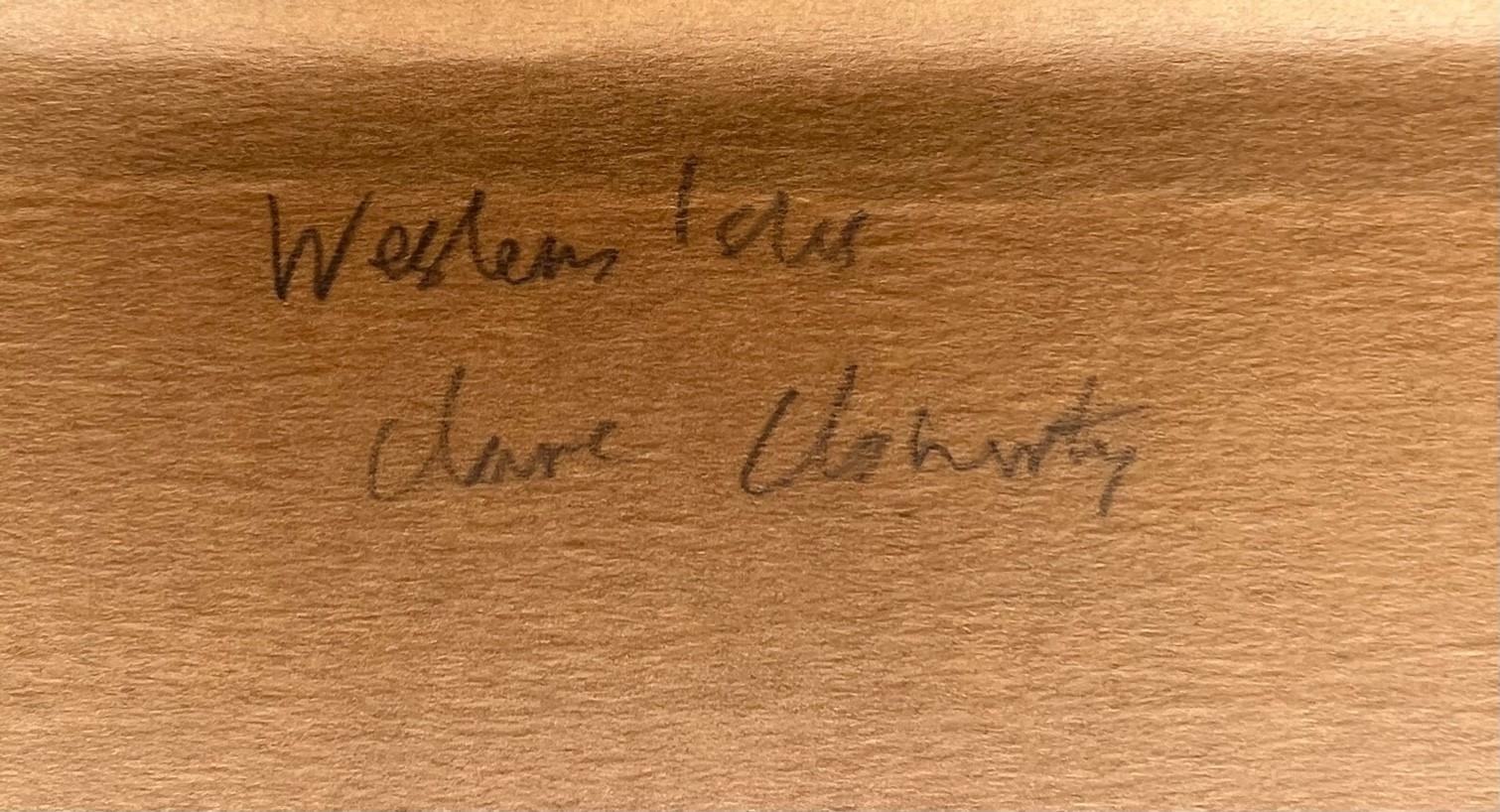 CLOE CLOHERTY, B. 1964, OIL ON LINEN Seascape, titled ‘Western Isles’, framed. (sight 38cm x 48.5cm, - Bild 4 aus 4