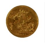 AN AUSTRALIAN, VICTORIAN 22CT GOLD FULL SOVEREIGN, DATED 1901 With mint mark ‘S’ for Sydney.