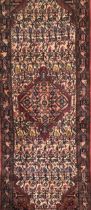A PERSIAN ANDJELA WOLLEN RUNNER Along with another. (largest 78cm x 207cm, 86cm x 163cm)