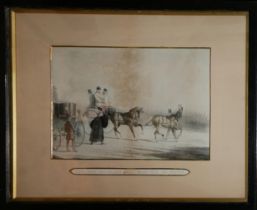 A SET OF SEVEN 19TH CENTURY COLOURED ENGRAVINGS Oxford University scenes after Ryman, titled '