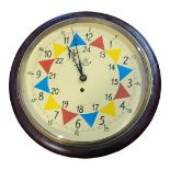 A 21ST CENTURY RAF ‘BATTLE OF BRITAIN’ COMMEMORATIVE WALL CLOCK, with fusee movement and painted