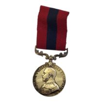 A SILVER GEORGE V WAR MEDAL FOR DISTINGUISHED CONDUCT IN THE FIELD (DCM) WITH CLASP & RIBBON, 1914 -