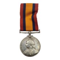 A SILVER VICTORIA REGINA. SOUTH AFRICA MEDAL WITH RIBBON Regimentally inscribed, ‘Orderly D.