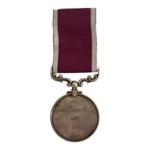 SILVER EDWARD VII ‘FOR LONG SERVICE AND GOOD CONDUCT’ MEDAL. 1901-1910. Clasp & ribbon attached,