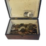 A MIXED COLLECTION OF VARIOUS COINS British and Continental from 18th Century till late Queen