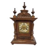 CAMERER CUSS & CO., NEW OXFORD STREET, A 19TH CENTURY MAHOGANY CASED BRACKET CLOCK With brass and