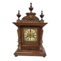 CAMERER CUSS & CO., NEW OXFORD STREET, A 19TH CENTURY MAHOGANY CASED BRACKET CLOCK With brass and