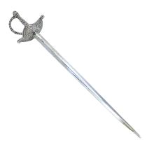 H. HOOYKAAS, A SCARCE EARLY 20TH CENTURY DUTCH SILVER RAPIER/SABER SWORD LETTER OPENER Having