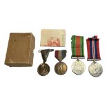 MILITARY INTEREST, WWII BRITISH MEDALS TOGETHER WITH PRE-WAR MEDALS Comprising The Defence Medal,