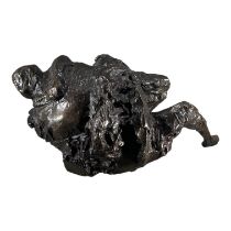 OLIFFE RICHMOND, AUSTRALIAN, 1919 - 1977, ABSTRACT BRONZE OF A RECLINING FIGURE, Signed to underside