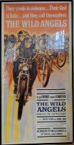 'THE WILD ANGELS', A LARGE VINTAGE CINEMA POSTER Staring Nancy Sinatra and Peter Fonda, marked to