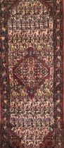 A PERSIAN ANDJELA WOOLLEN RUNNER Along with another. (largest 78cm x 207cm, 86cm x 163cm) Condition: