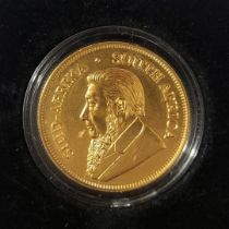 A SOUTH AFRICAN 22CT GOLD FULL KRUGERRAND PROOF COIN, DATED 2022 Having a portrait of Paul Kruger