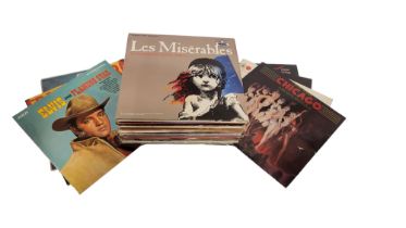 A COLLECTION OF FORTY 12” VINYL LP RECORDS Including Elvis Presley, Frank Sinatra and assortment