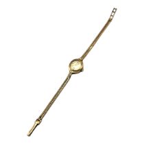 SMITHS, A VINTAGE LADIES’ 9CT GOLD WRISTWATCH, CIRCA 1950 Having a gold tone dial, manual wind