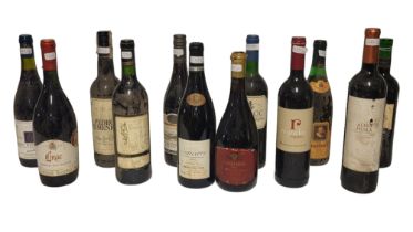A COLLECTION OF TWELVE BOTTLES OF VINTAGE RED WINE To include Merlot, Alma Mora 2017, Faustino