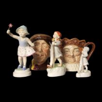 A ROYAL WORCESTER BONE CHINA MODEL OF A SABBATH GIRL A Royal Worcester figure of Thursday’s child,