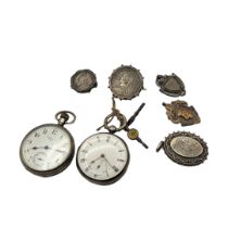 A 19TH CENTURY SILVER GENT’S POCKET WATCH Key wound mechanism, marked ‘Catlin, London’, together