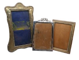 J&R GRIFFIN, AN EDWARDIAN SILVER FRAME HALLMARKED CHESTER, 1906, TOGETHER WITH TWO OTHER SILVER