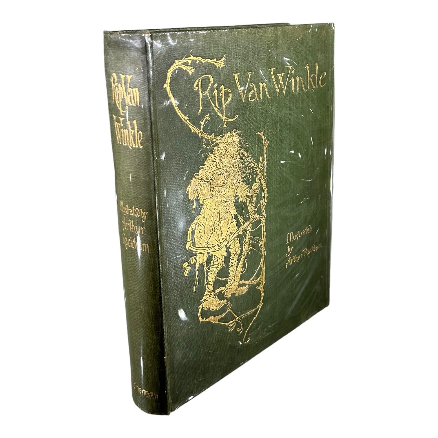 WASHINGTON IRVING, ILLUSTRATED BY ARTHUR RACKHAM. RIP VAN WINKLE BOOK, 2ND IMPRESSION, 1905