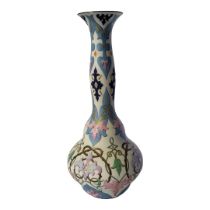 JEAN MARIE GILLE OF PARIS ,A RARE ISNIK POTTERY STYLE BISQUE PORCELAIN VASE Designed for Great