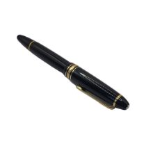 WITHDRAWN MONTBLANC, A VINTAGE FOUNTAIN PEN Black case with gilt mounts, marked ‘Meisterstruck no