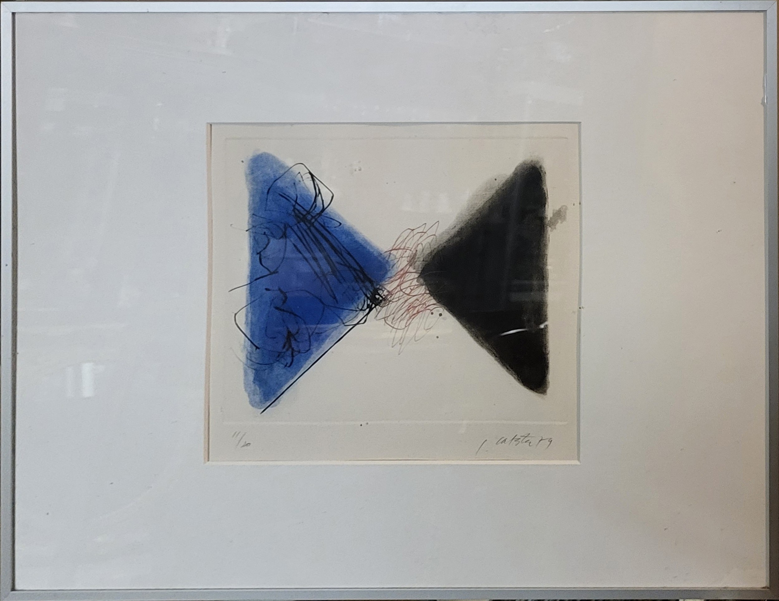 GER LASTER, DUTCH, 1920 - 2012, A LIMITED EDITION (11/20) ABSTRACT LITHOGRAPHIC GEOMETRIC STUDY WITH - Image 2 of 3