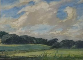 ATTRIBUTED TO ERIC BRUCE MCKAY, 1907 - 1989, THREE PASTEL ON PAPER LANDSCAPES To include a view with