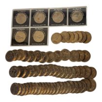 A COLLECTION OF 20TH CENTURY COMMEMORATIVE FULL CROWN COINS Comprising twenty Prince Charles and