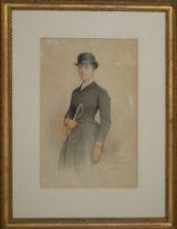 FRANK NOWLAN, 1835 - 1919, A COLLECTION OF FOUR WATERCOLOUR PORTRAITS Comprising two full length