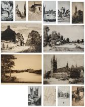 A COLLECTION OF EARLY 20TH CENTURY ETCHINGS Artists include Jack Copeland, Edward Cherry,