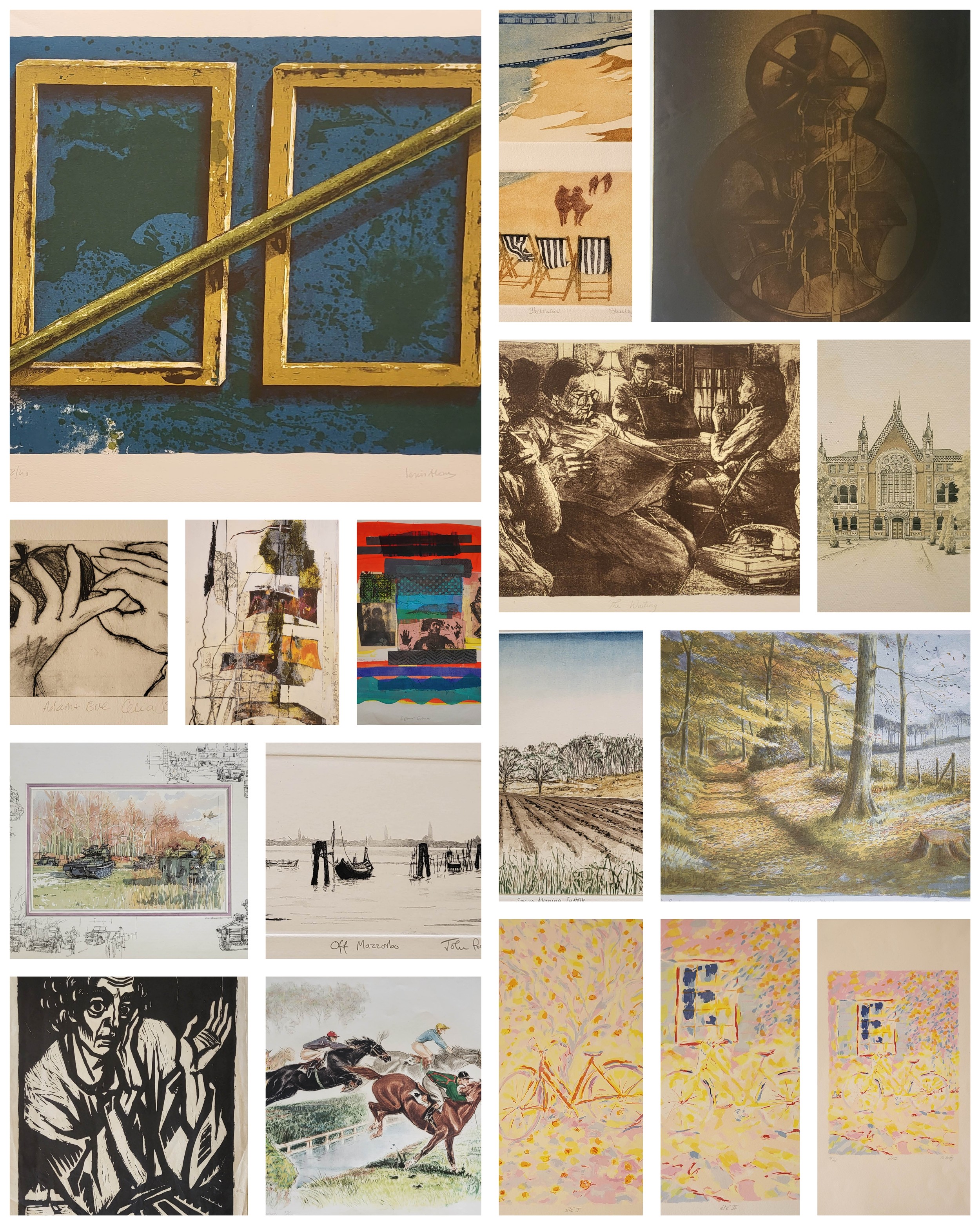 A COLLECTION OF MODERN 20TH CENTURY SIGNED PRINTS Artists include, George Donald, John Preston,
