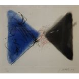 GER LASTER, DUTCH, 1920 - 2012, A LIMITED EDITION (11/20) ABSTRACT LITHOGRAPHIC GEOMETRIC STUDY WITH