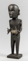 A 20TH CENTURY SOLOMON ISLANDS CARVED WOOD FIGURE