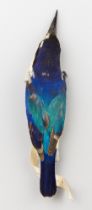 A LATE 19TH CENTURY TAXIDERMY STUDY SKIN OF A FOREST KINGFISHER (TODIRAMPHUS MACLEAYII). Condition