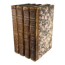 OLIVER GOLDSMITH, FOUR 19TH CENTURY BOOKS TITLED: A HISTORY OF THE EARTH AND ANIMATED NATURE,