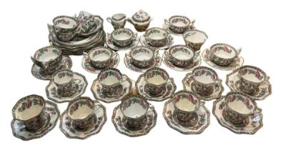 EARLY 20TH CENTURY COALPORT INDIAN TREE PATTERN PART TEA SERVICE Comprising tea cups, coffee cups,