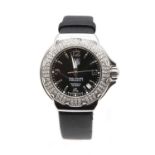 A ladies' stainless steel Tag Heuer 'Formula 1' diamond set quartz strap watch, c.2006,