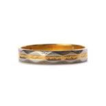 A 22ct gold and platinum wedding ring, by Charles Green & Sons,