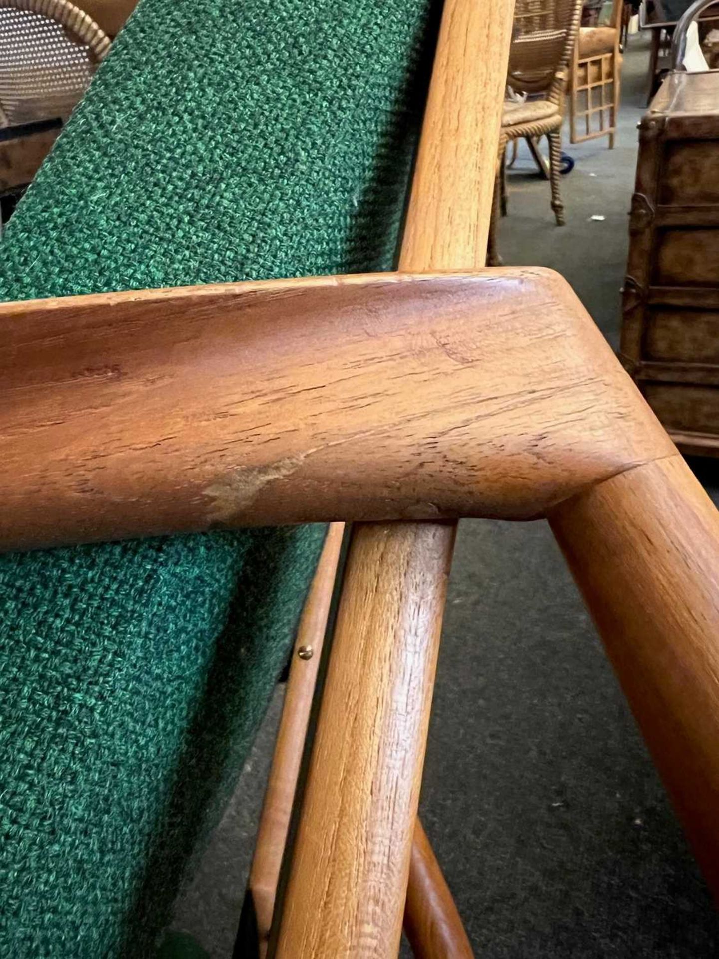 A pair of Danish 'Paper Knife' teak armchairs, - Bild 11 aus 14