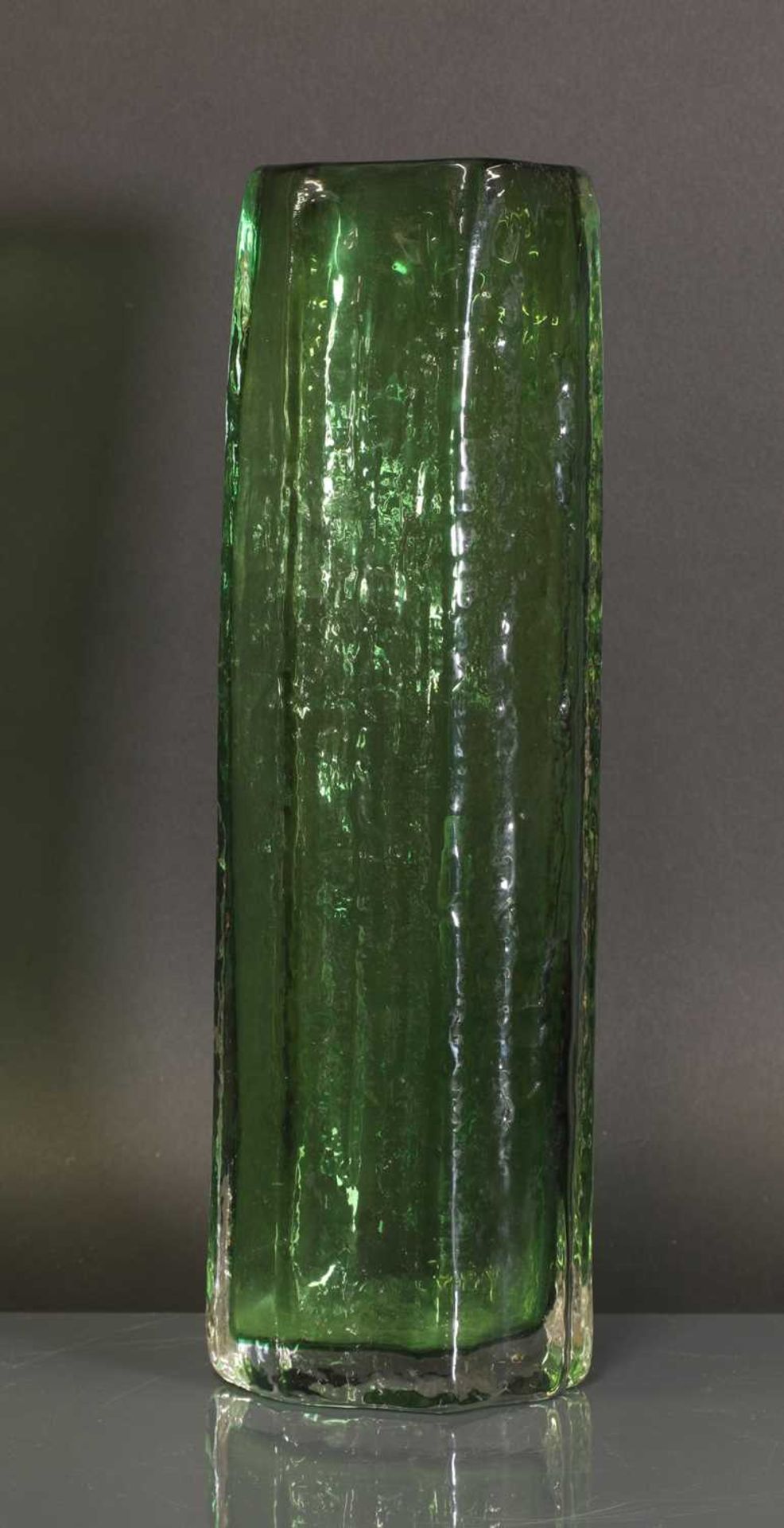 A Whitefriars textured range 'Cucumber' vase,