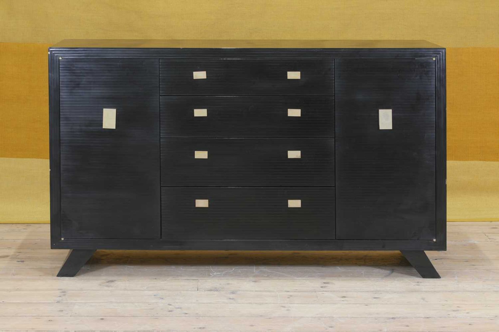 A black-lacquered credenza, - Image 2 of 13