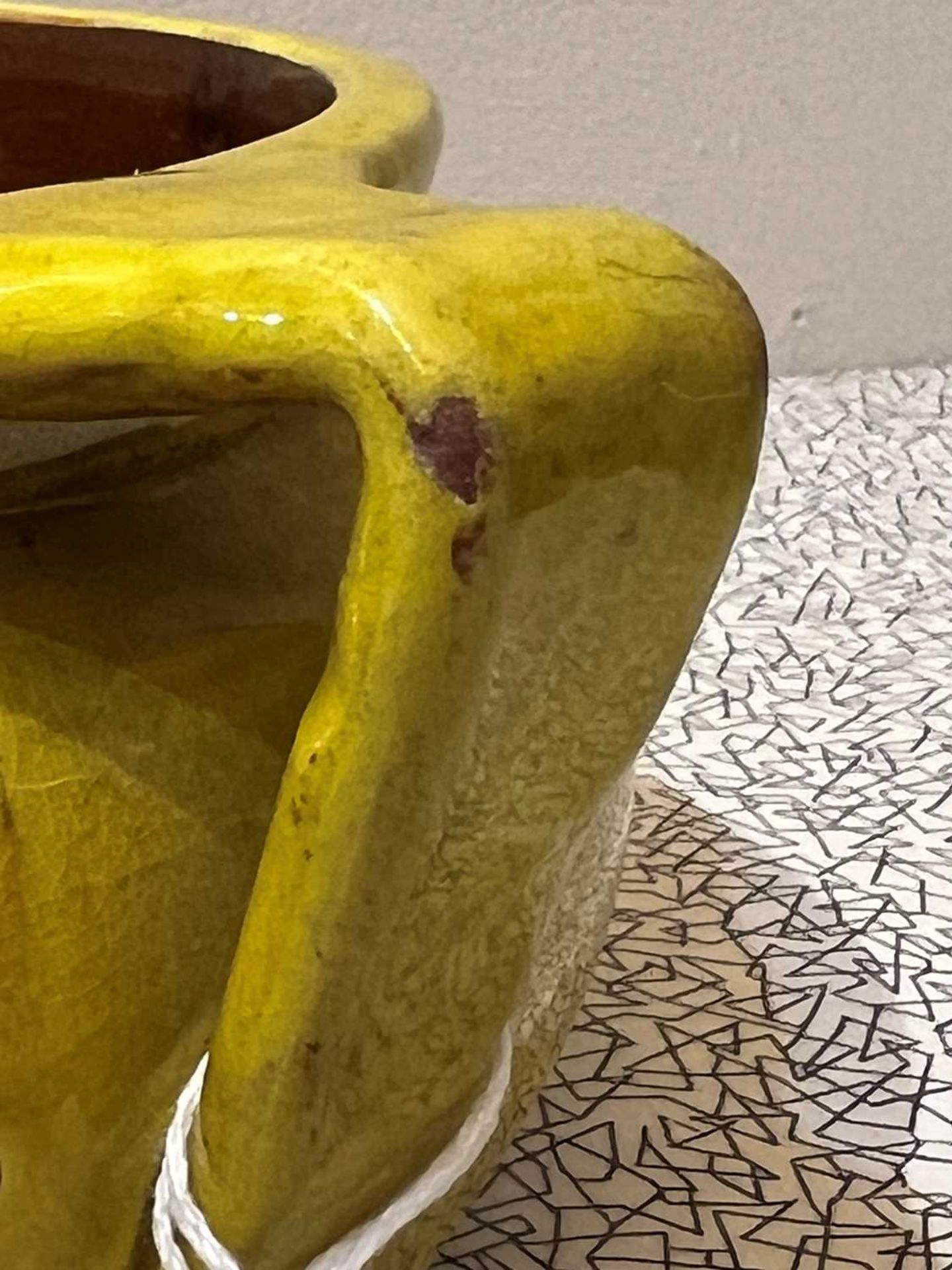 A rare Liberty & Co. yellow pottery dog bowl, - Bild 7 aus 9