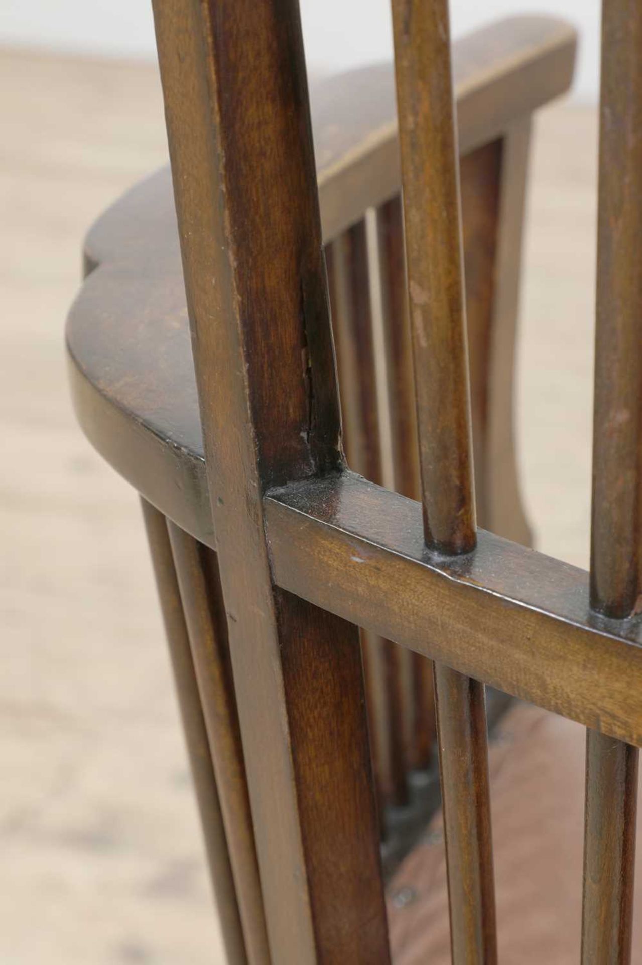 An Arts and Crafts mahogany armchair, - Bild 5 aus 5